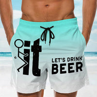 Herren Badeshorts | Hawaii | Elastischem Bund | Taschen | UV-Schutz-Luzern Mode