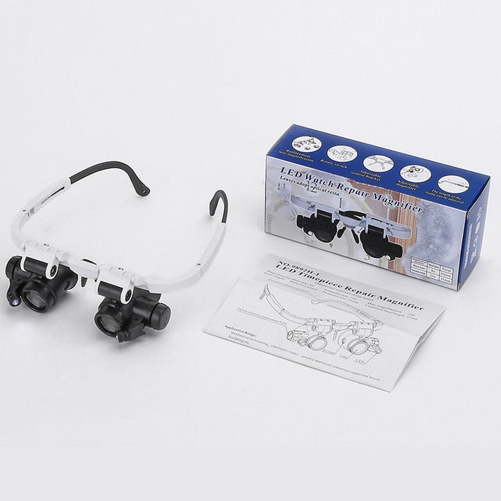 Lesebrille | HD | Austauschbare Gläser | Verstellbar | LED Beleuchtung-Luzern Mode