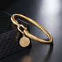 Bedelarmband | Glaube San Benito Langlebig Stilvoll Symbolisch Silber-Gold-Luzern Mode