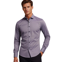 Herren Businesshemd Slim Fit - Elegantes Langarmhemd-Luzern Mode