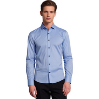 Herren Businesshemd Slim Fit - Elegantes Langarmhemd-Luzern Mode