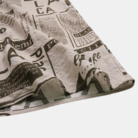 Herren Freizeit Hemd mit Zeitungsdruck - Baumwolle Streetwear-Luzern Mode