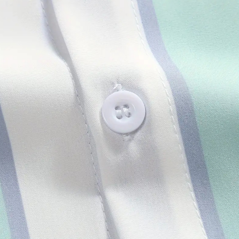 Herren Kurzarmhemd mit Streifenmuster - Sommermode-Luzern Mode