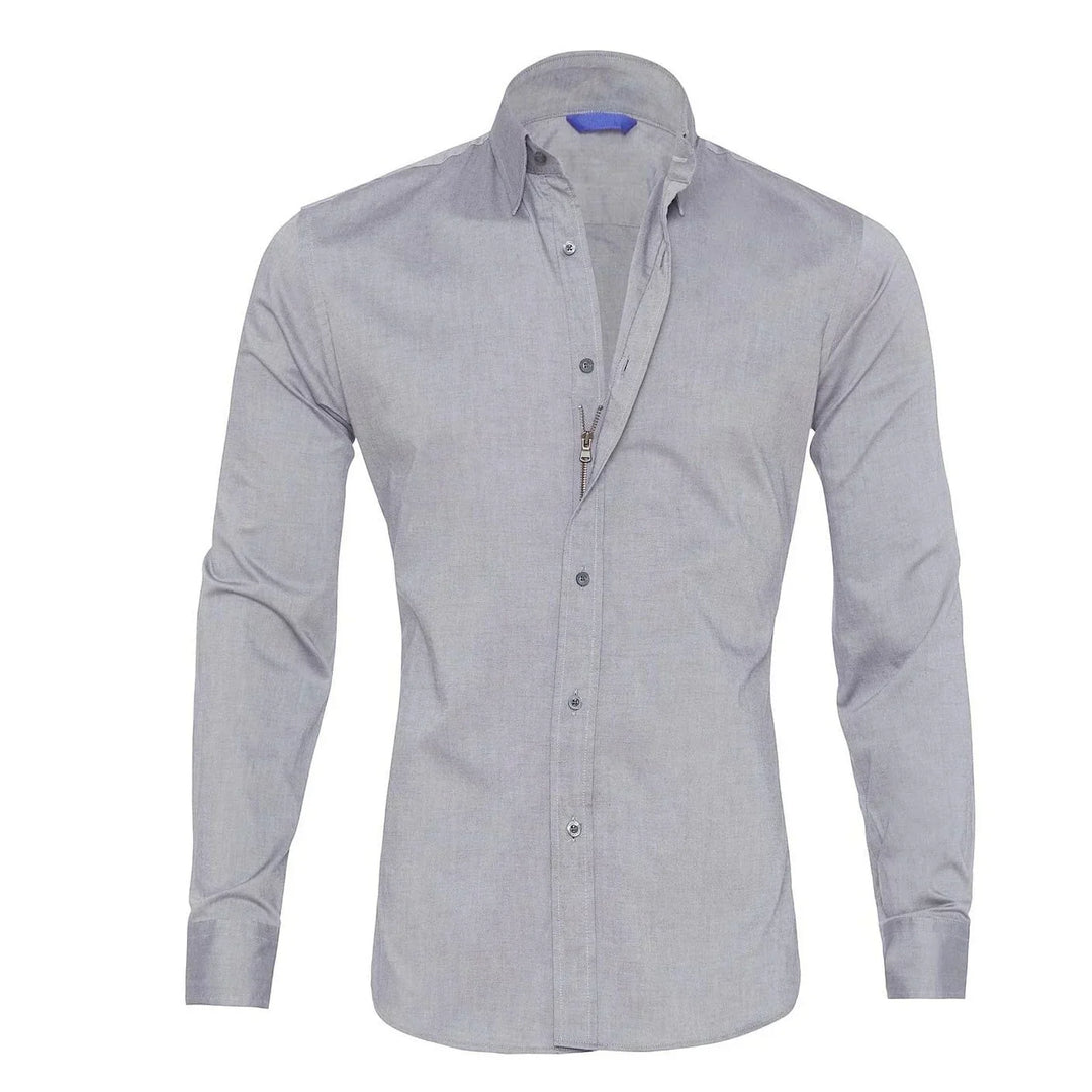 Herren Businesshemd Slim Fit - Elegantes Langarmhemd-Luzern Mode