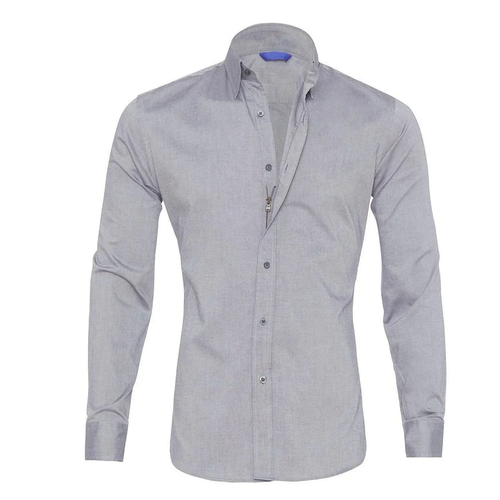 Herren Businesshemd Slim Fit - Elegantes Langarmhemd-Luzern Mode