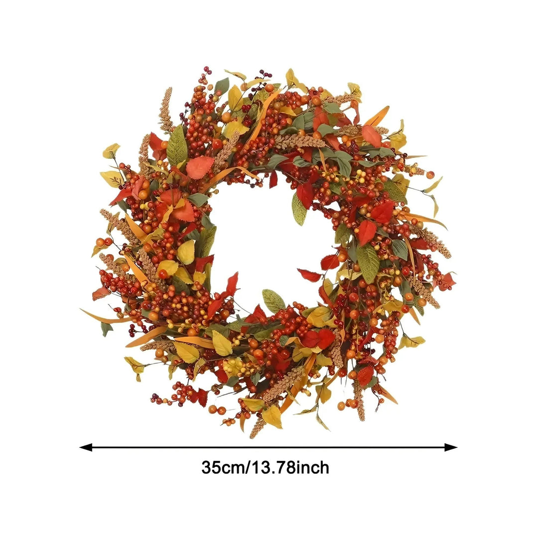 Herbstkranz | Vielseitig Naturgetreu Langlebig Stimmungsvolll Natürlich-35cm-Luzern Mode