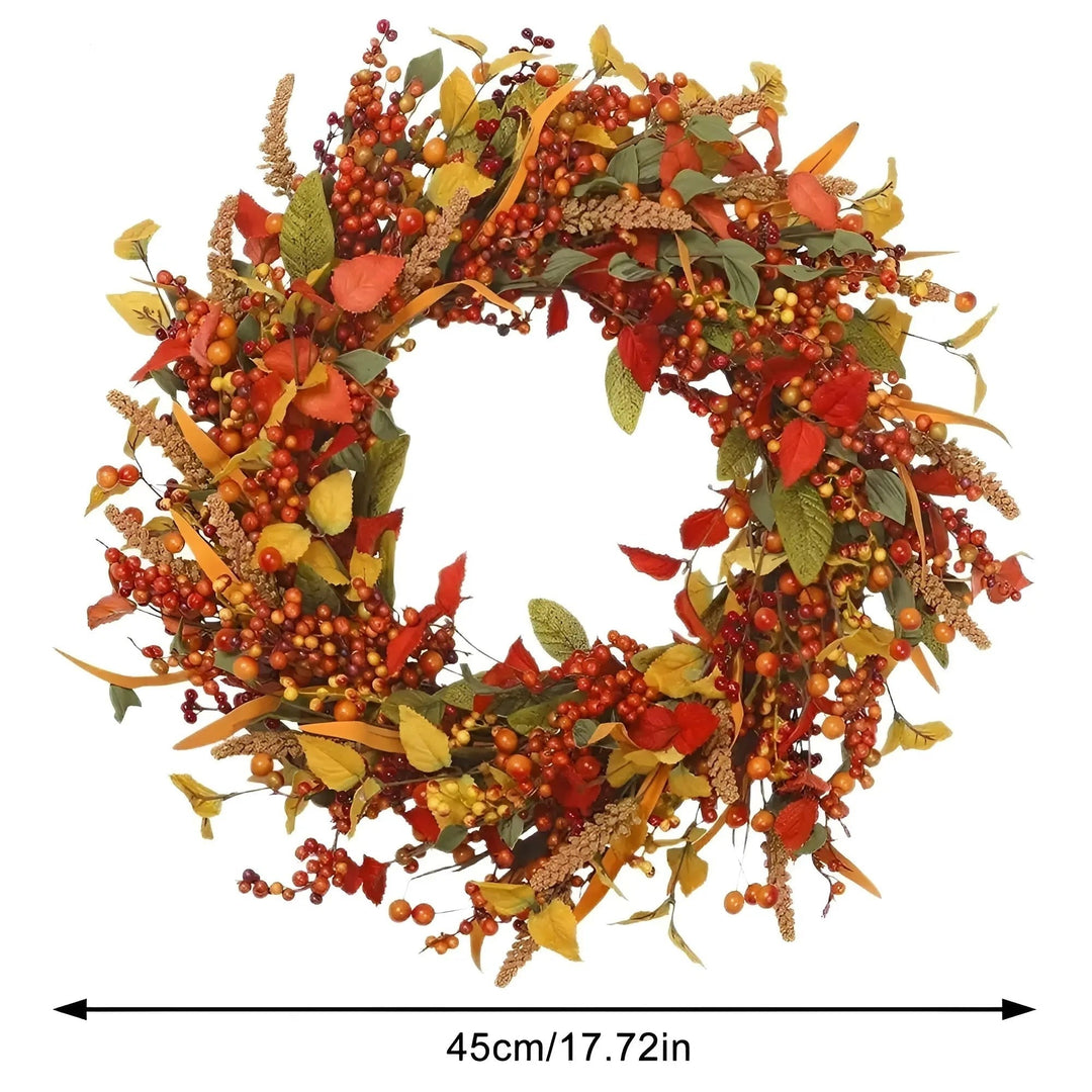 Herbstkranz | Vielseitig Naturgetreu Langlebig Stimmungsvolll Natürlich-45cm-Luzern Mode