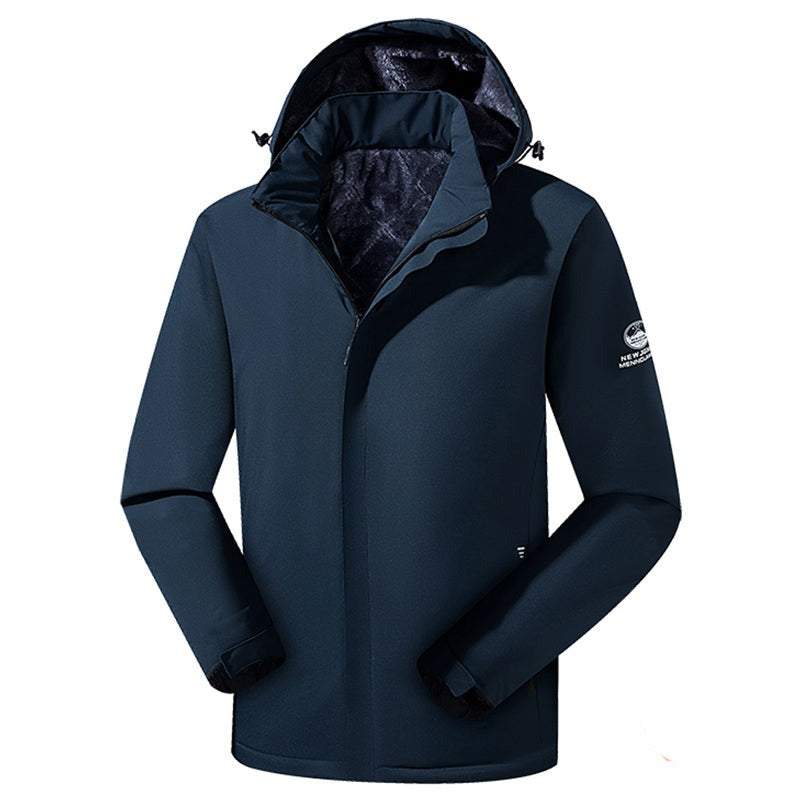 Herrenparka mit abnehmbarer Kapuze – Victor