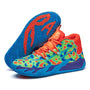 Herren Basketballschuhe | Hoch | Antirutschsohle | Schnürung | Farbe-Orange-39-Luzern Mode