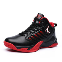 Herren Basketballschuhe | Hoch | Antirutschsohle | Schnürung | Farbe-Rot-39-Luzern Mode