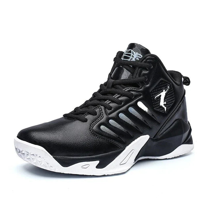 Herren Basketballschuhe | Hoch | Antirutschsohle | Schnürung | Farbe-Schwarz-39-Luzern Mode