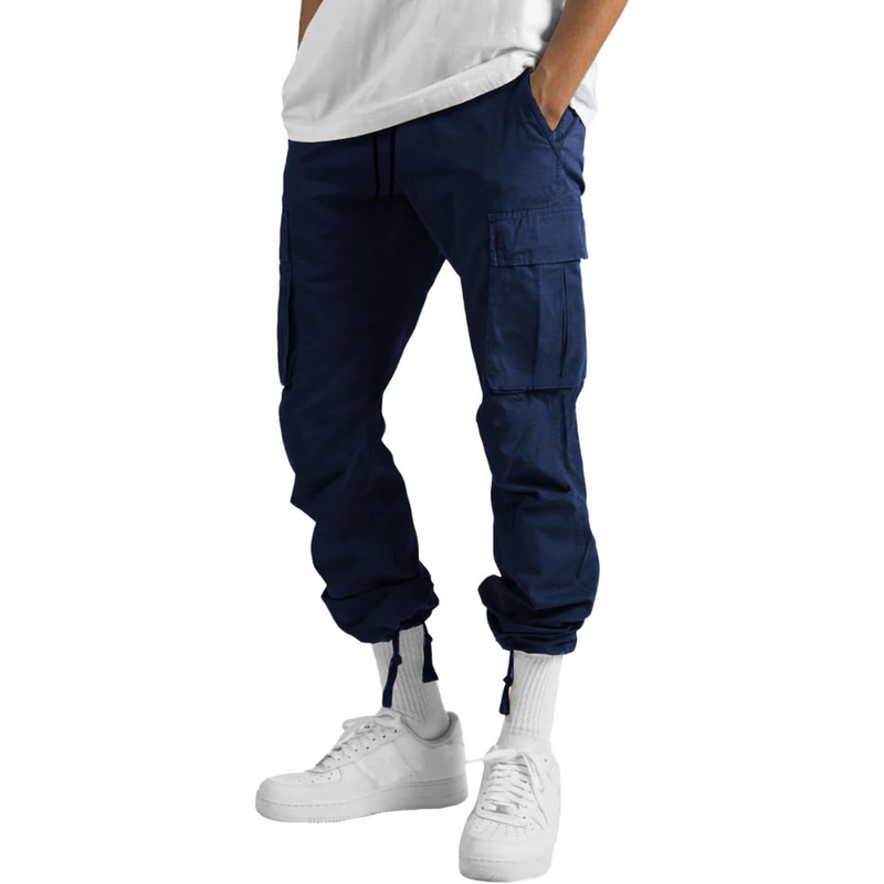 Herren Cargo Hose mit Taschen - Bequeme Freizeithose-Luzern Mode