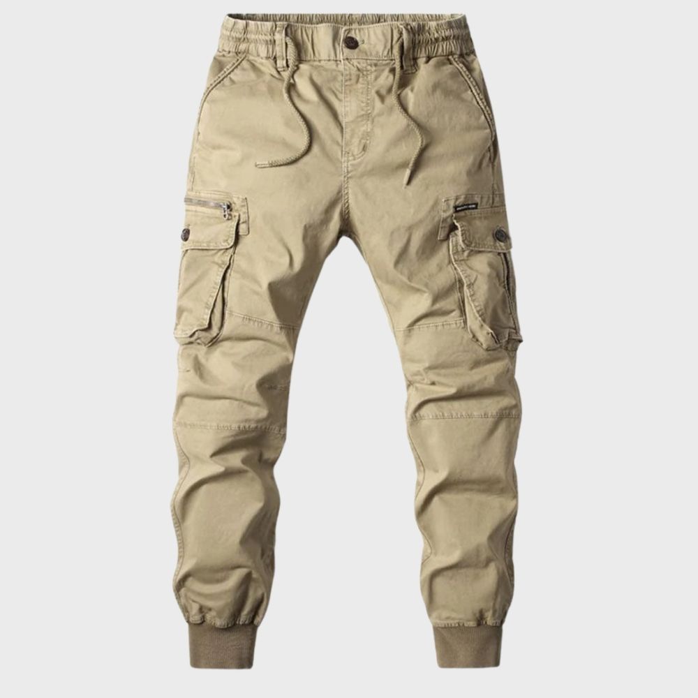 Herren Cargohose mit Taschen - Bequeme Freizeithose kaufen-Wüstentaupe-29-Luzern Mode