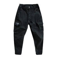 Herren Cargohose | Lang | Elastisch | Schnelltrocknend | Taschen | Stark-Schwarz-M-Luzern Mode
