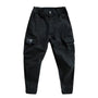 Herren Cargohose | Lang | Elastisch | Schnelltrocknend | Taschen | Stark-Schwarz-M-Luzern Mode