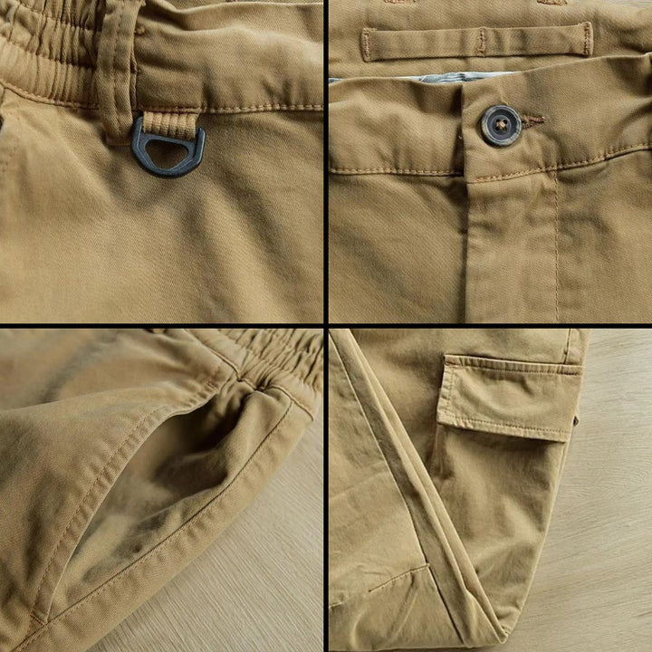 Herren Cargohose | Lang | Elastisch | Schnelltrocknend | Taschen | Stark-Luzern Mode