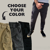 Herren Cargohose | Lang | Elastisch | Schnelltrocknend | Taschen | Stark-Luzern Mode