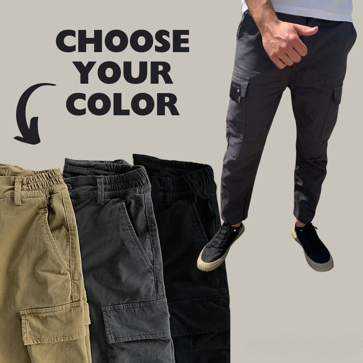 Herren Cargohose | Lang | Elastisch | Schnelltrocknend | Taschen | Stark-Luzern Mode