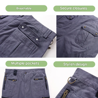 Herren Cargo-Shorts | Reißverschluss | Taschen | Robust | Einheitlich | Reguläre Passform-Luzern Mode