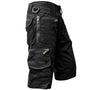 Herren Cargo-Shorts | Reißverschluss | Taschen | Robust | Einheitlich | Reguläre Passform-Schwarz-S-Luzern Mode
