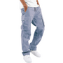 Herren Cargohose mit Taschen - Bequeme Freizeithose-Hellgrau-S-Luzern Mode
