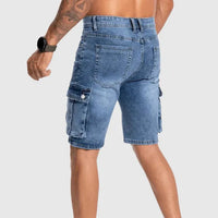 Denim Shorts Herren Sommer | Cargo Style | Bequem | Pflegeleicht | Jonas Look-Luzern Mode