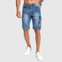 Denim Shorts Herren Sommer | Cargo Style | Bequem | Pflegeleicht | Jonas Look-Luzern Mode