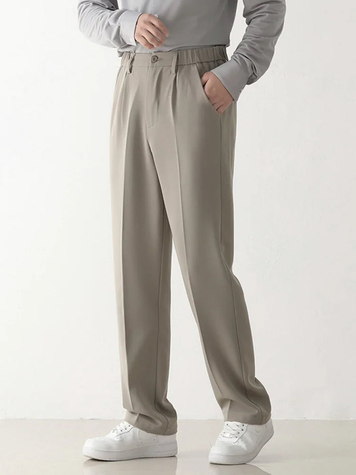 Herren Casual Hose aus Polyester für Alltag und Büro-Luzern Mode