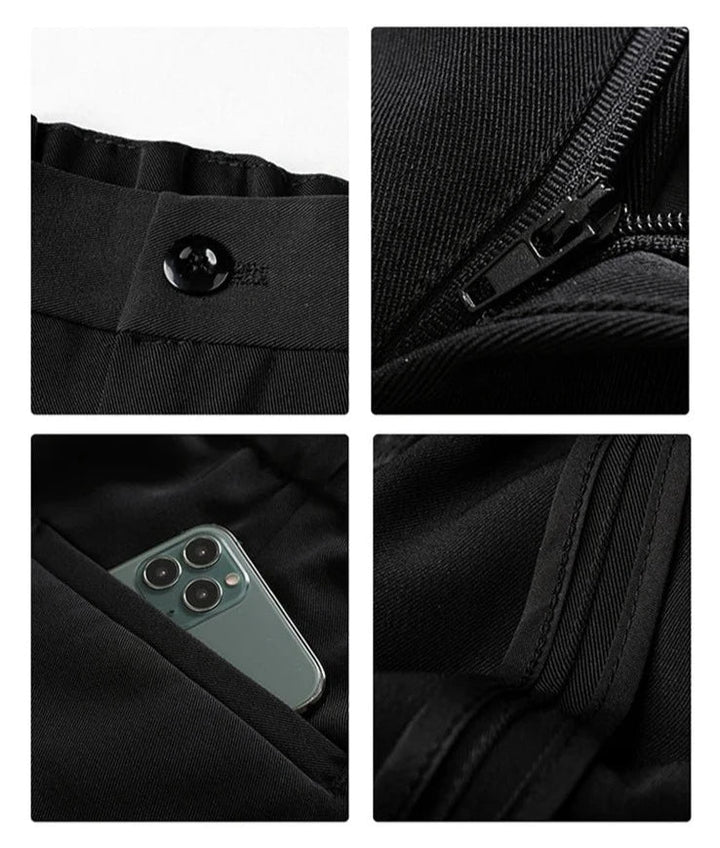 Herren Casual Hose aus Polyester für Alltag und Büro-Luzern Mode