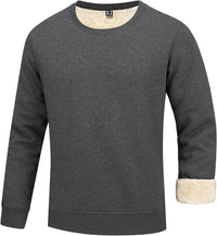 Herren Sweatshirt Rundhals Baumwolle Freizeitmode-Grau-S-Luzern Mode
