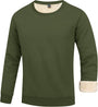 Herren Sweatshirt Rundhals Baumwolle Freizeitmode-Grün-S-Luzern Mode