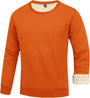 Herren Sweatshirt Rundhals Baumwolle Freizeitmode-Orange-S-Luzern Mode