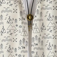 Herren Freizeithemd mit geometrischem Muster - Kurzarm-Luzern Mode