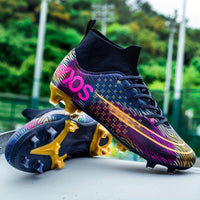 Herren Fußballschuhe | Hohe Knöchel | Grip | Schnürung | Noppen-Luzern Mode
