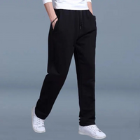 Oversized Herren Jogginghose mit Taschen - Bequeme Sporthose-Schwarz-M-Luzern Mode