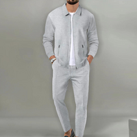 Herren Anzug Set: Stilvolle Jacke und Hose Kombination-Grau-S-Luzern Mode