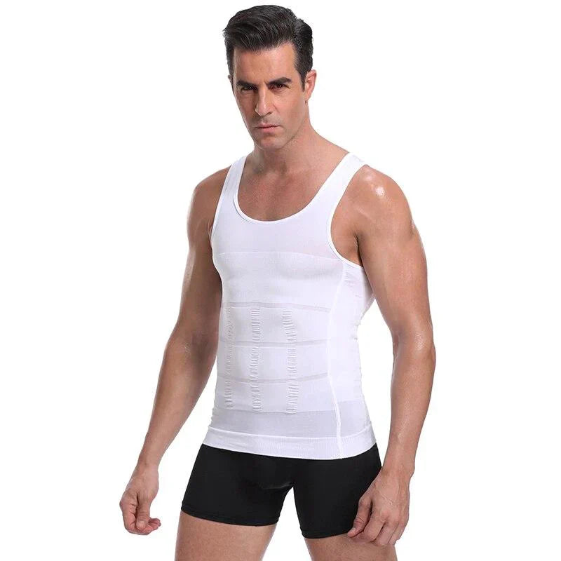 Herren Kompressions Unterhemd | Einfarbig | Atmungsaktiv | Nahtlos-Luzern Mode