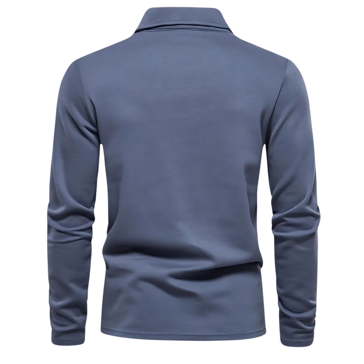 Herren Langarm Poloshirt für Business und Freizeit-Luzern Mode