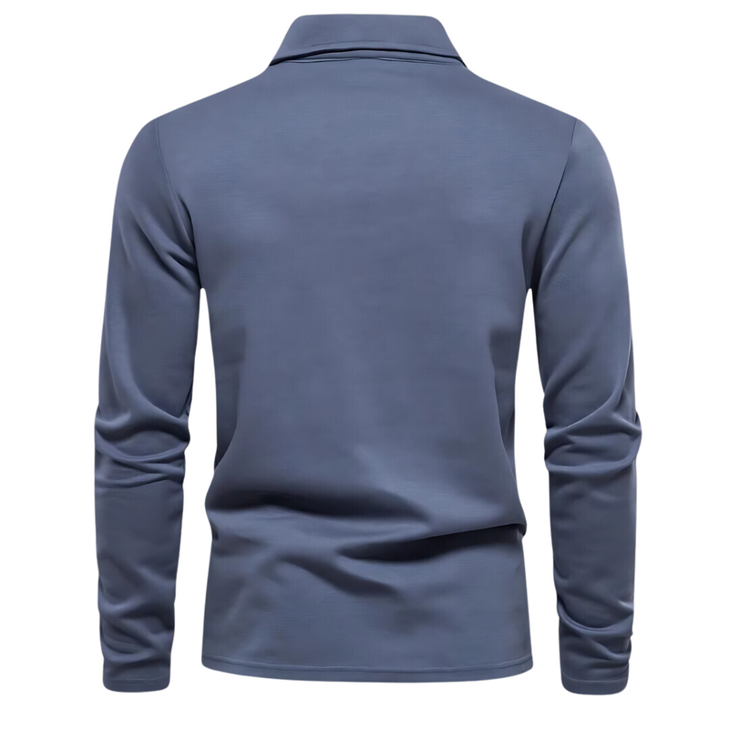 Herren Langarm Poloshirt für Business und Freizeit-Luzern Mode