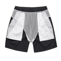 Herren Laufshorts Sommer | Doppellagig | Reißverschluss | Atmungsaktiv | Sportlich-Luzern Mode