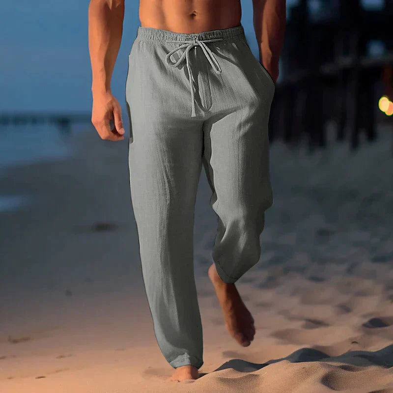 Herren Leinenhose mit verstellbarem Bund – Jules