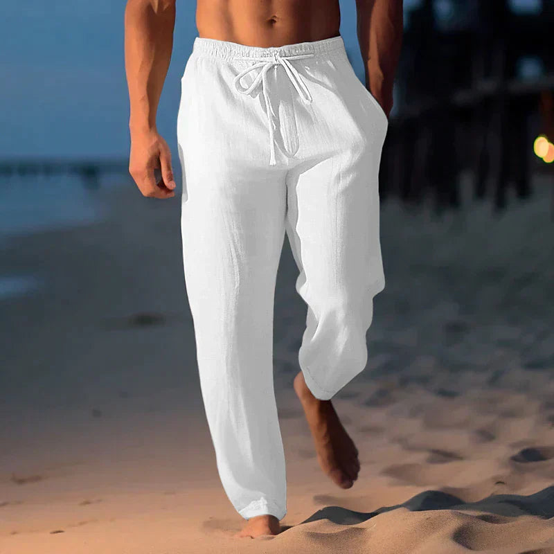 Herren Leinenhose mit verstellbarem Bund – Jules