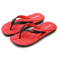 Herren Flip Flops mit Komfortsohle für den Sommer-Rot-39-Luzern Mode