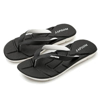 Herren Flip Flops mit Komfortsohle für den Sommer-Schwarz-39-Luzern Mode