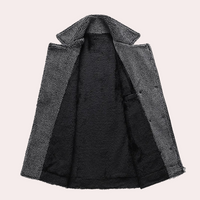 Herren Lederjacke mit Reißverschluss und Stehkragen-Luzern Mode