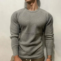 Herren Langarmshirt Slim Fit - Bequemes Freizeitoberteil-Luzern Mode