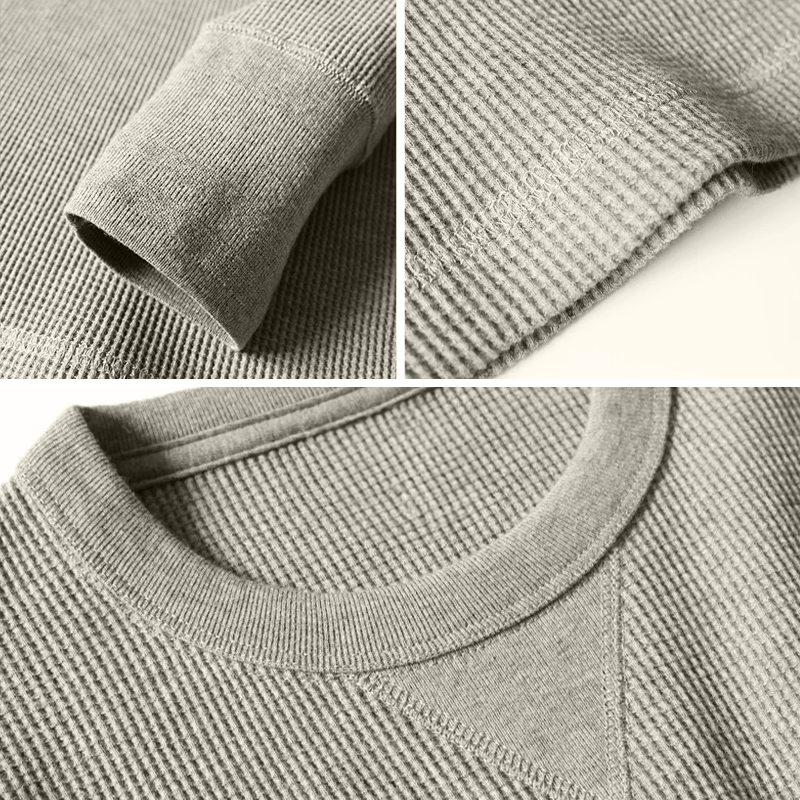 Herren Langarmshirt Slim Fit - Bequemes Freizeitoberteil-Luzern Mode