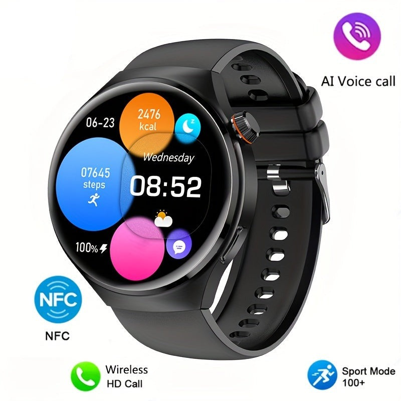 Herren Smartwatch | NFC Vielseitig Komfortabel Stilvoll Touchscreen-Schwarz-Luzern Mode