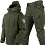 Taktische Outdoor-Jacke und Hose Set für Herren Camping-Olivgrün-2XS-Luzern Mode