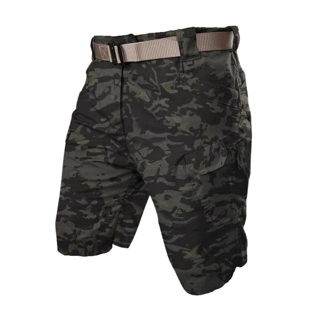 Herren Outdoor Shorts Stretch | Cargo mit 6 Taschen | Atmungsaktiv & schnell trocken-Grau b-S-Luzern Mode